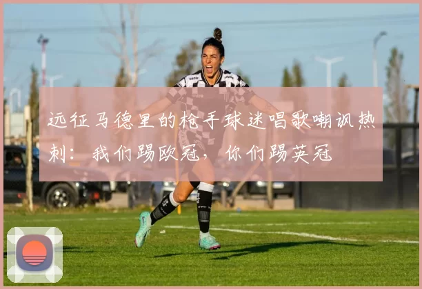 远征马德里的枪手球迷唱歌嘲讽热刺：我们踢欧冠，你们踢英冠