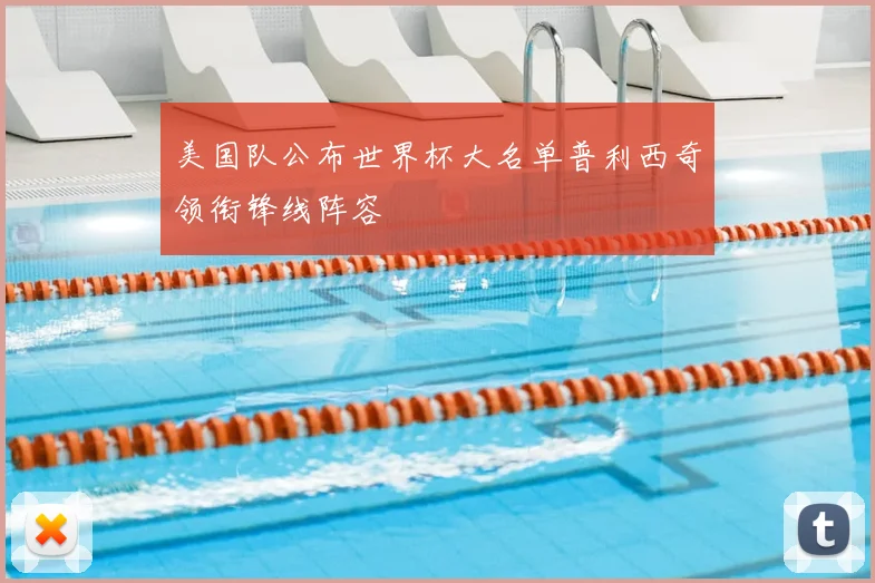 美国队公布世界杯大名单普利西奇领衔锋线阵容